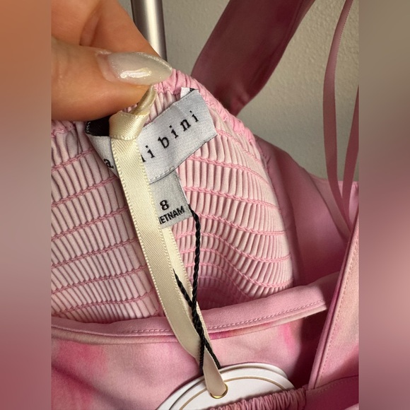 NWT Gianni Bini x Shea Leigh Mills Dolly Printed Sateen Tiered Midi Dress Sz 8 - Picture 9 of 10